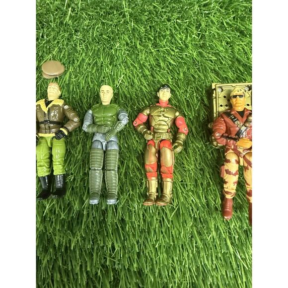 Vintage Military Style Action Figures Lot of 7 Loose 3.75" Military Collection - Picture 3 of 9
